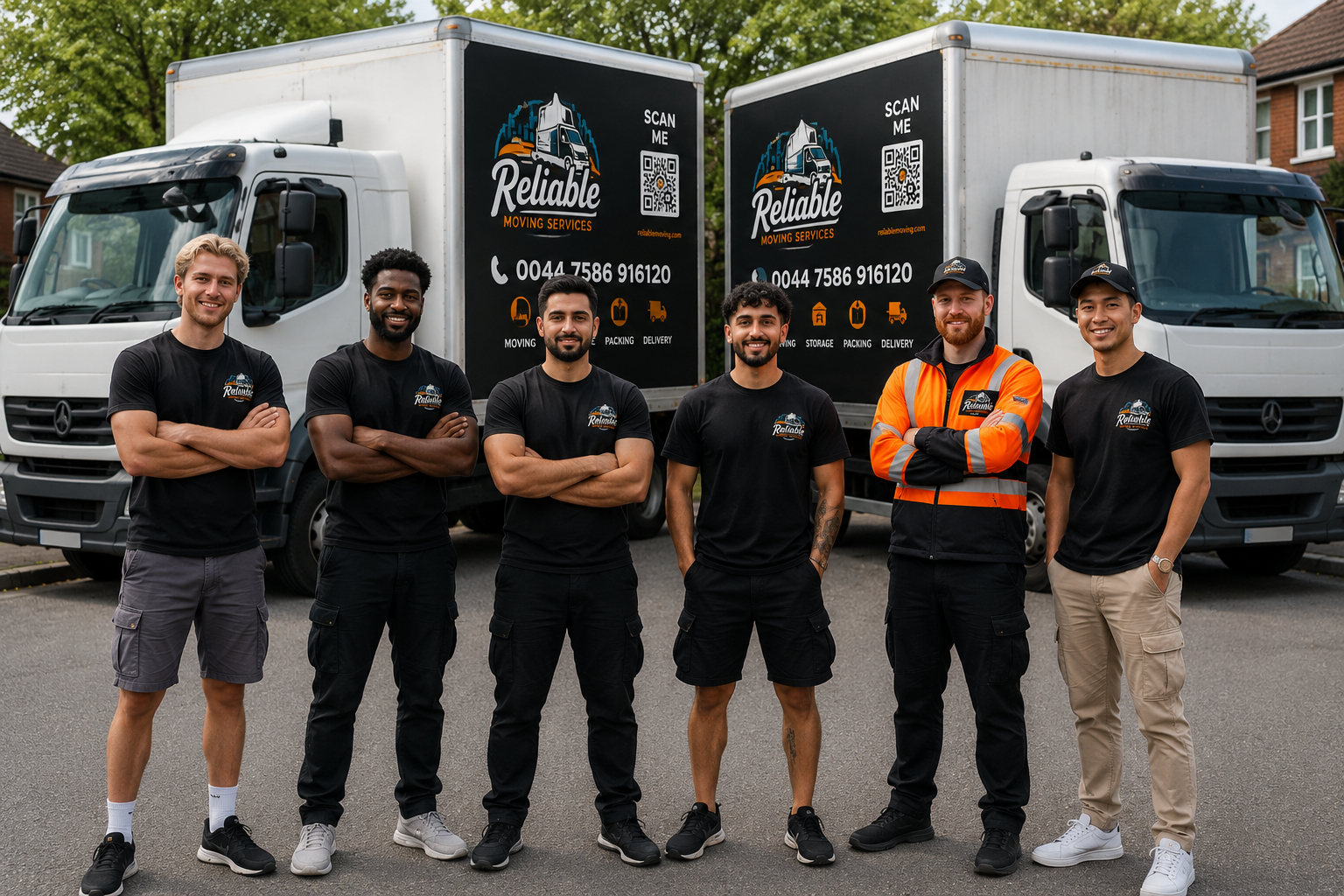 Professional removal team at work