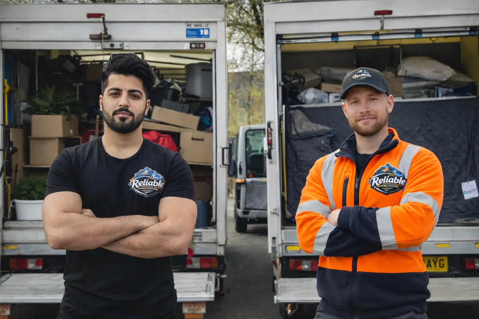 Professional movers handling belongings with care